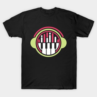 DJ, equalizer and and headphones T-Shirt